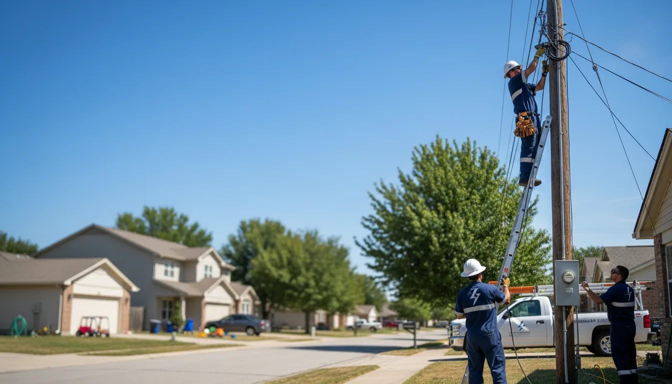 Residential electrician providing installation services in Camden, TN